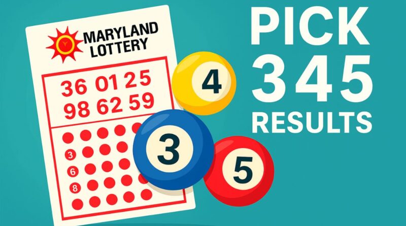 Maryland Lottery results with winning numbers for Pick 3, 4, and 5 – 29 May 2025