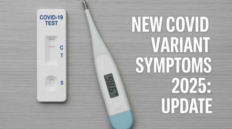 COVID-19 test kit and digital thermometer on a table