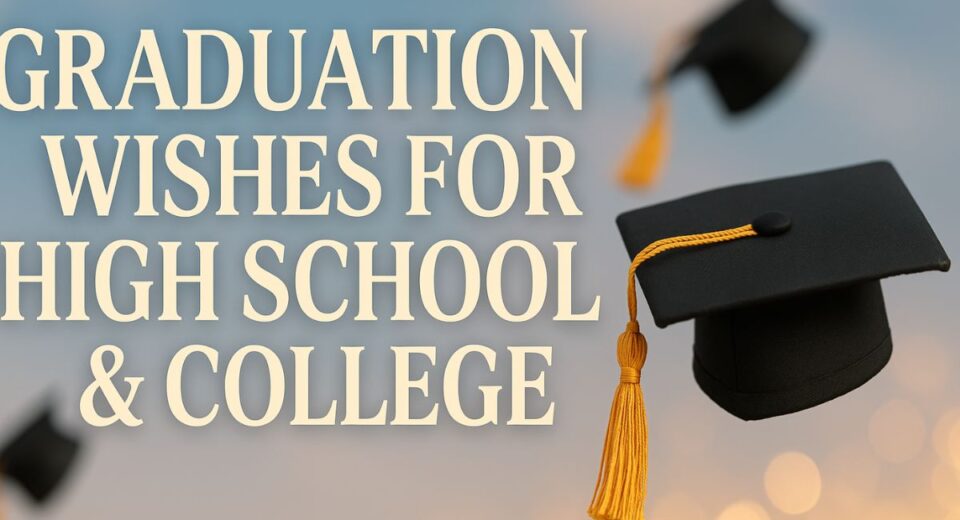 Happy graduate tossing cap in air, smiling