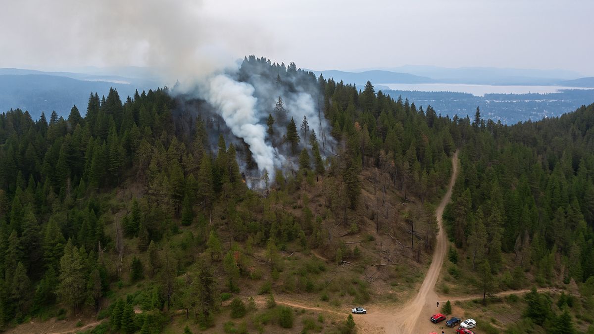 Canfield Mountain trail after firefighter ambush