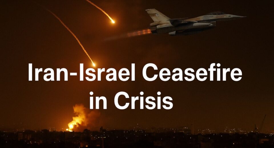 Israeli airstrikes over Tehran as ceasefire collapses