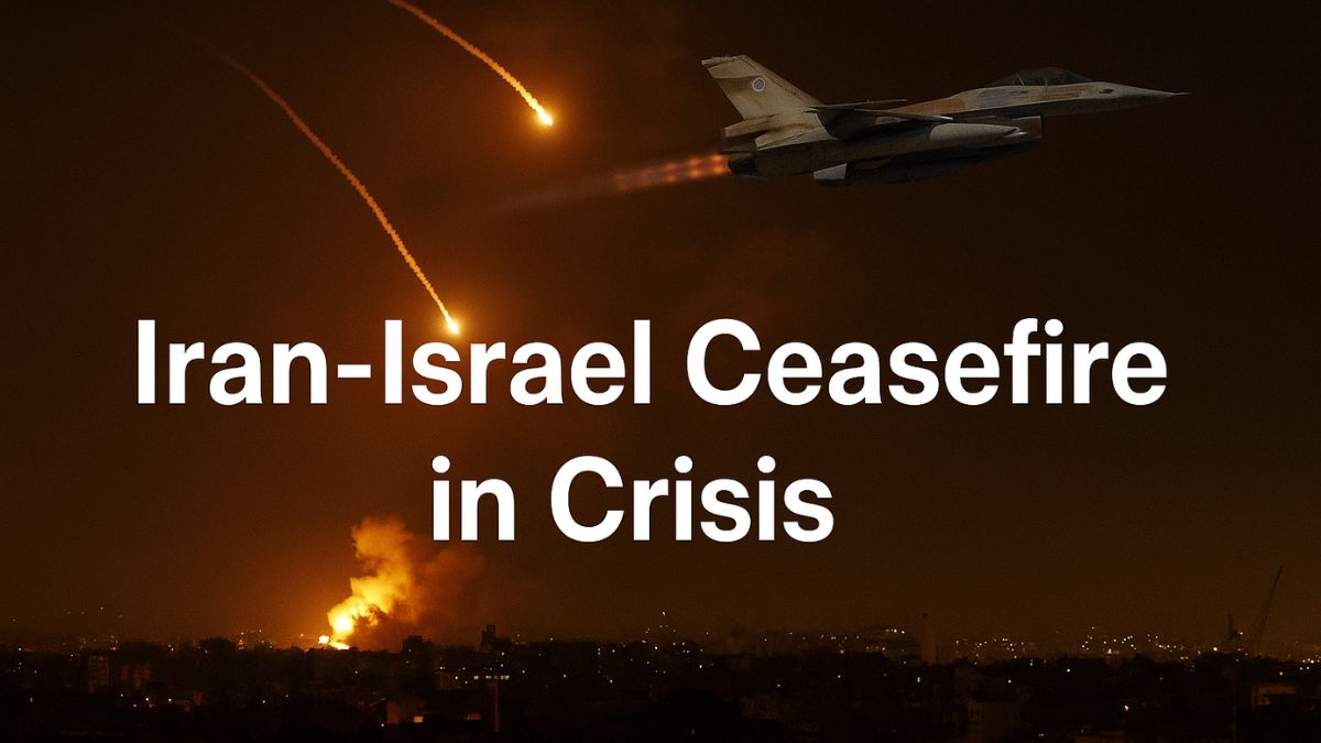Israeli airstrikes over Tehran as ceasefire collapses