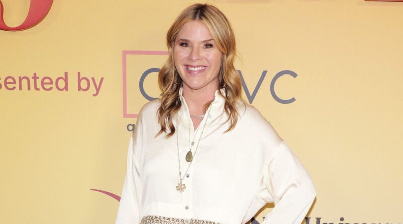 Jenna Bush Hager poses with long wavy hair before her bob haircut