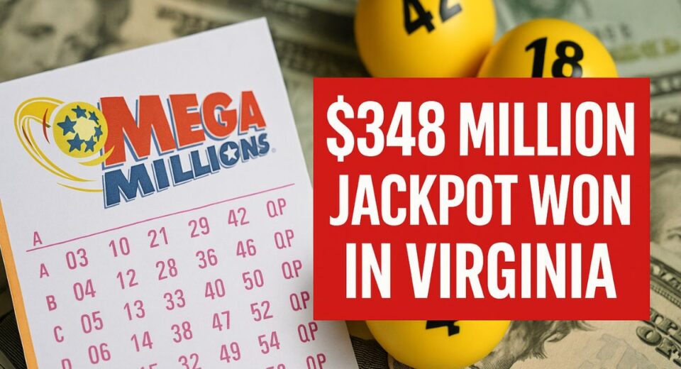 Mega Millions lottery balls and dollar bills