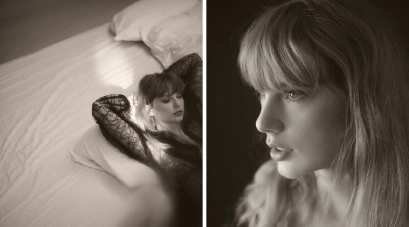 Taylor Swift in a soft-focus, introspective moment sparking pregnancy speculation