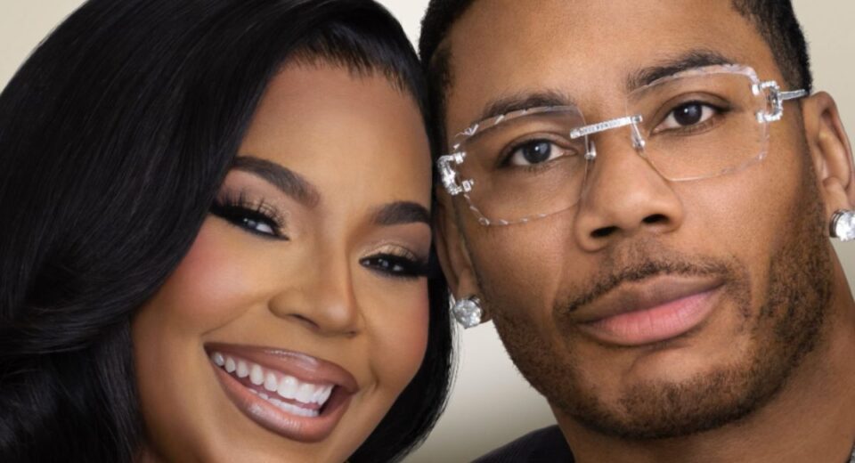 Close-up of Ashanti and Nelly smiling together in 2025
