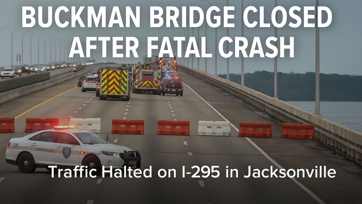 Buckman Bridge closed after fatal crash involving semi-truck, June 30, 2025