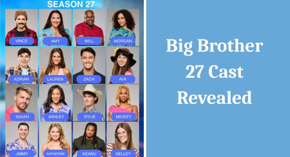 Full cast of Big Brother Season 27 featuring 16 houseguests