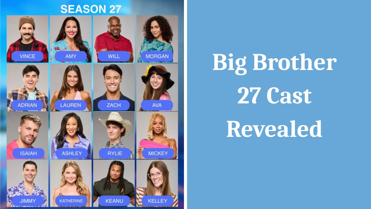Full cast of Big Brother Season 27 featuring 16 houseguests