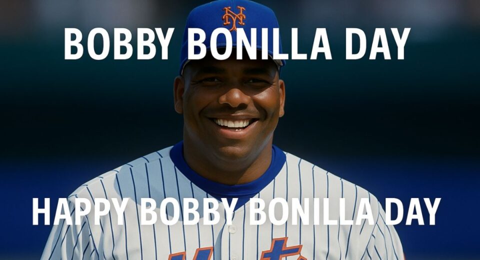 Bobby Bonilla smiling in Mets uniform