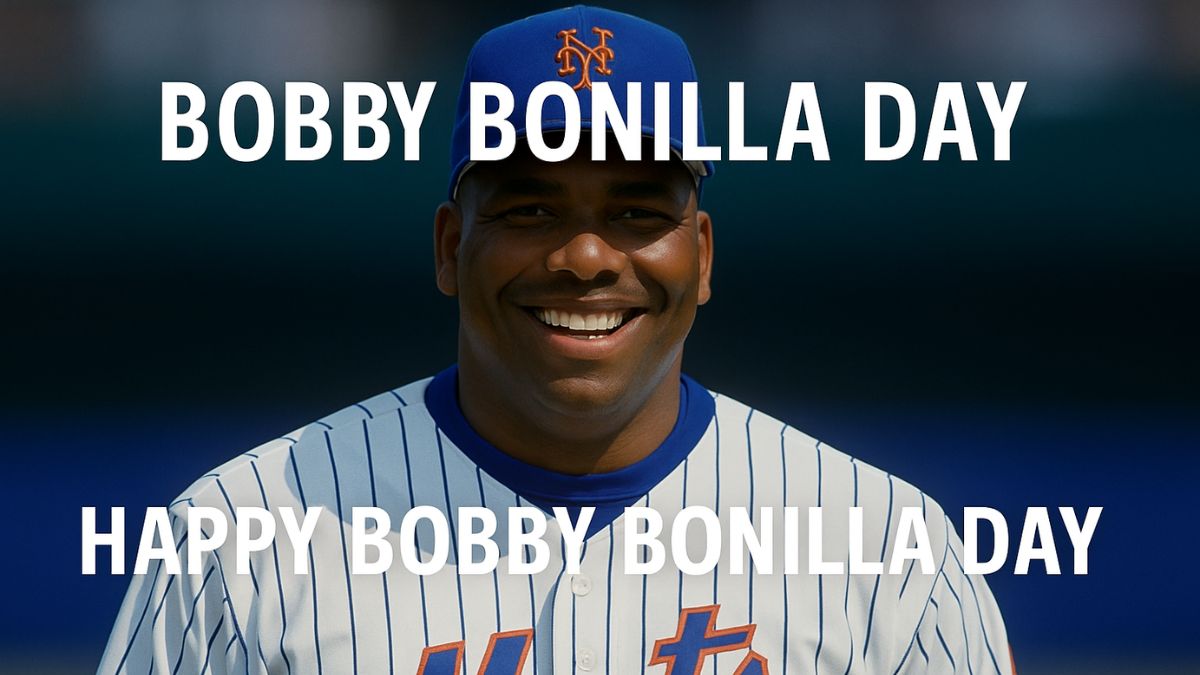 Bobby Bonilla smiling in Mets uniform