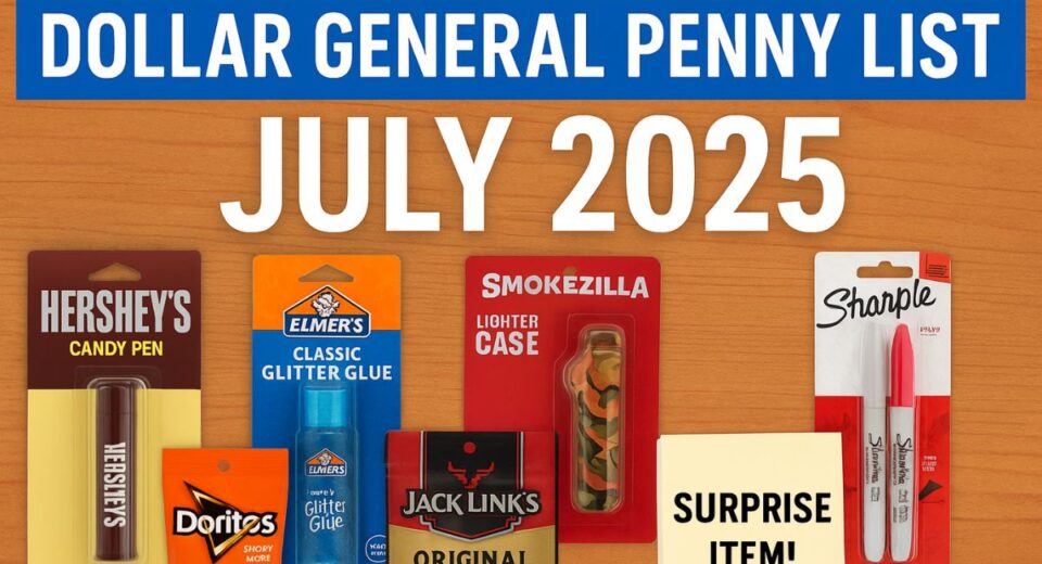 Dollar General Penny List July 2025 – $0.01 Items