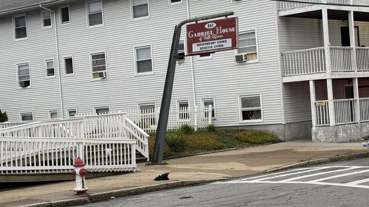 Gabriel House assisted living facility in Fall River, Massachusetts, the day after a deadly fire