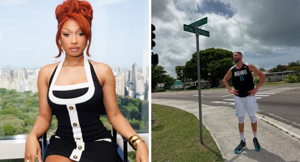 Megan Thee Stallion and Klay Thompson appear in separate photos amid dating rumors in July 2025