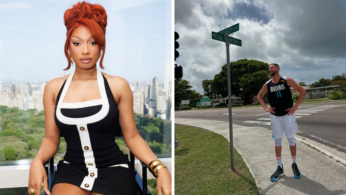 Megan Thee Stallion and Klay Thompson appear in separate photos amid dating rumors in July 2025