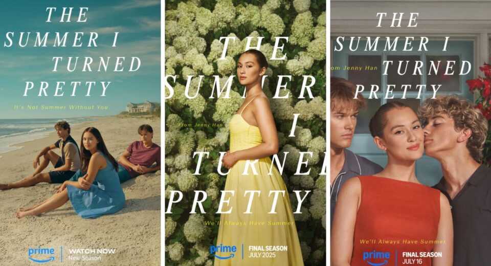 Posters from The Summer I Turned Pretty Season 3 featuring Belly with Conrad and Jeremiah