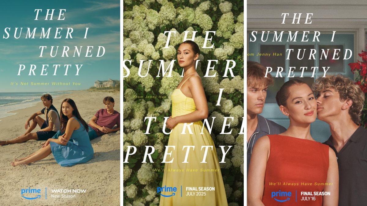Posters from The Summer I Turned Pretty Season 3 featuring Belly with Conrad and Jeremiah